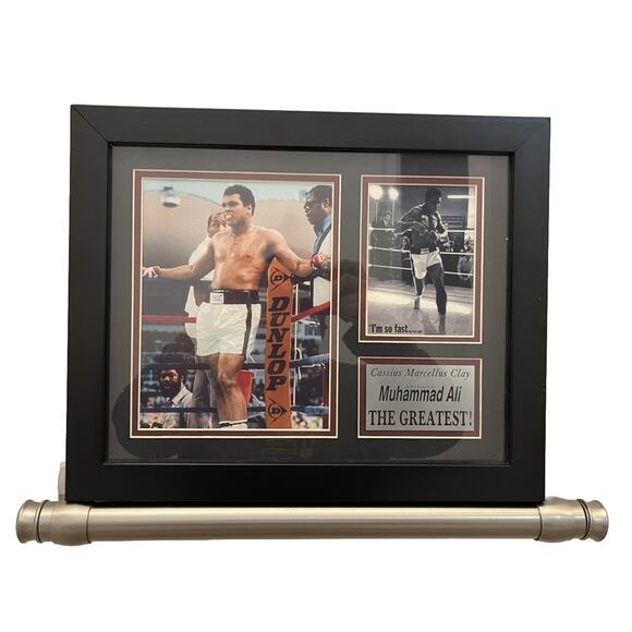 Framed Muhammad Ali Boxing Photo Collage - RARE